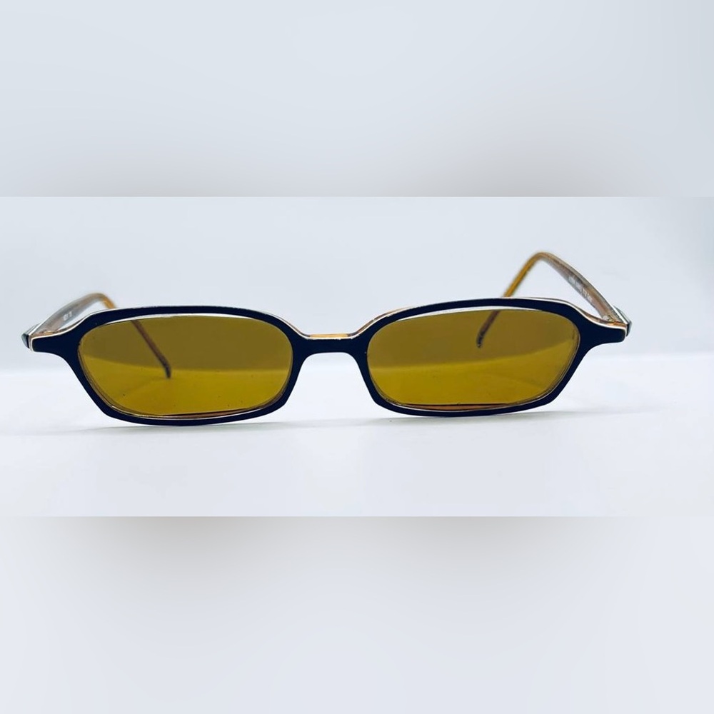 Norma Kamali 7178 Safari Brown Rectangular Sunglasses Frames Only - Picture 3 of 8
